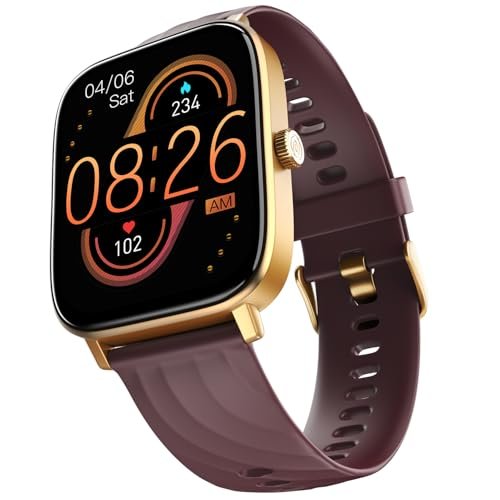 Noise Quad Call 1.81″ Display, Bluetooth Calling Smart Watch, AI Voice Assistance, 160+Hrs Battery Life, Metallic Build, in-Built Games, 100 Sports Modes, 100+ Watch Faces (Deep Wine)