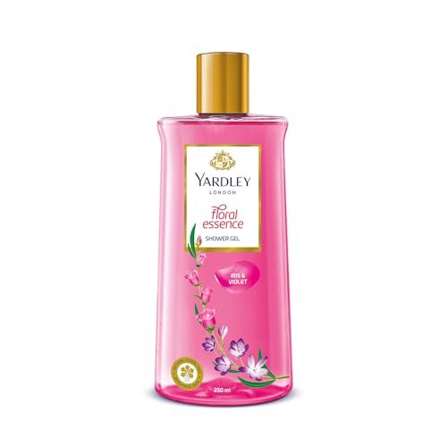 Yardley London| Shower Gel| Floral Essence| With Natural Floral Oils Of Iris & Violet| No Parabens| No Silicones | 250ml