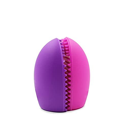 FAMEZA 3 Pack of Silicone Makeup Brush Cleaner, Cosmetic Cleaning Tool (Pink)