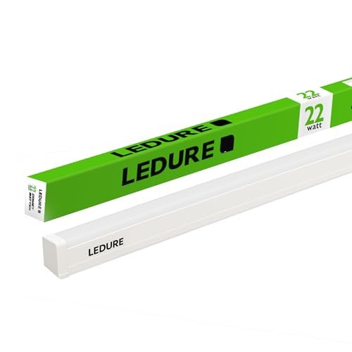 LEDURE Linear Comet Batten Series: 22 W Energy-Efficient Batten | Internal Driver | 4ft LED Suitable for Wall & Surface Mounting | Led Tubelight Batten |Warm White (Pack of 1)