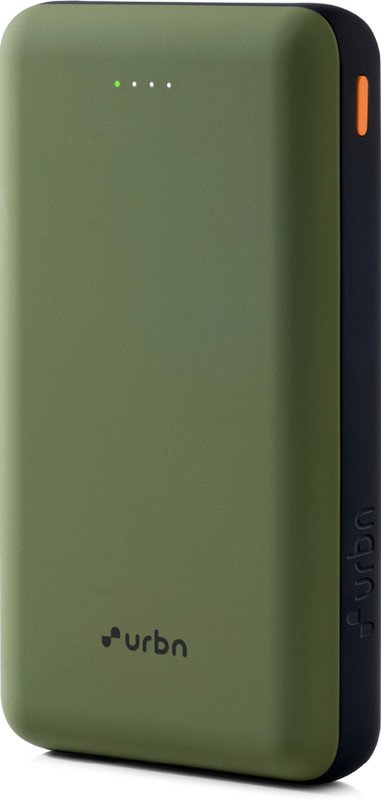 URBN 20000 mAh 35 W Ultra Compact Power Bank(Green, Lithium Polymer, Fast Charging for Mobile, Smartband, Smartwatch, Speaker, Tablet)