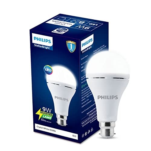 PHILIPS 9W B22 LED Emergency Bulb, Emergency Light For Power-Cuts, Cool Day Light, Pack of 1