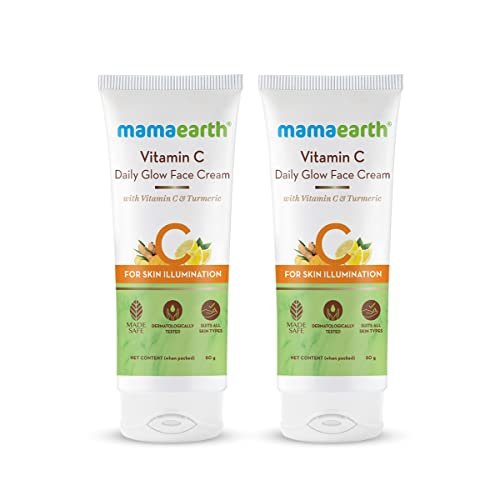 Mamaearth Vitamin C Daily Glow Face Cream With Vitamin C & Turmeric for Skin Illumination – Pack of 2