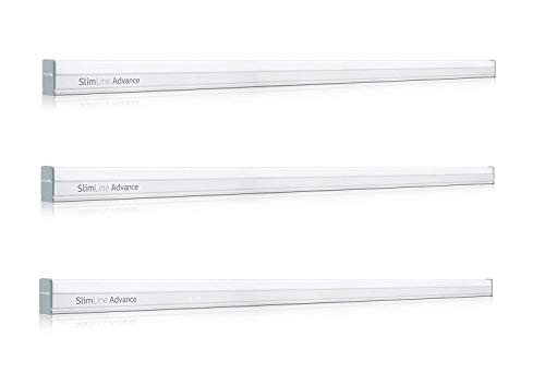 PHILIPS Slimline Advance 25 w 2500-lumen Metal Batten Tubelight (Pack of 3) (Warm White) (Study Room Specialist), e26_Medium, LED