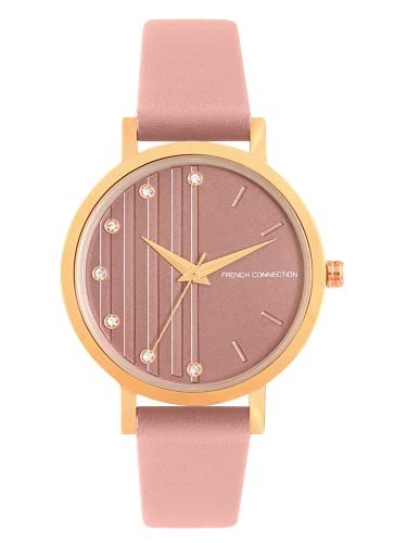 French Connection Analog Pink Dial Women’s Leather Watch-Fc20-63E-R