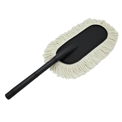 Car Duster Brush with Microfiber Head and Handle, 27 Inch Length