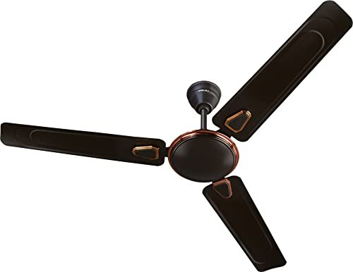 Bajaj Edge HS Neo Deco EE 1200MM (48″) Ceiling Fans For Home | BEE 1 Star Rated Energy Efficient Ceiling Fan | Unique Deco Trims | Rust Free Coating | High Speed | 2-Yrs Warranty 【Choko Brown】