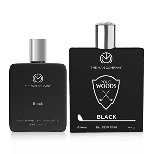 The Man Company Men Polo Black Liquid Perfume | Long Lasting Fresh Scent Fragrance | Everyday Use Combo Pack – Set Of 2, 150 Millilitres