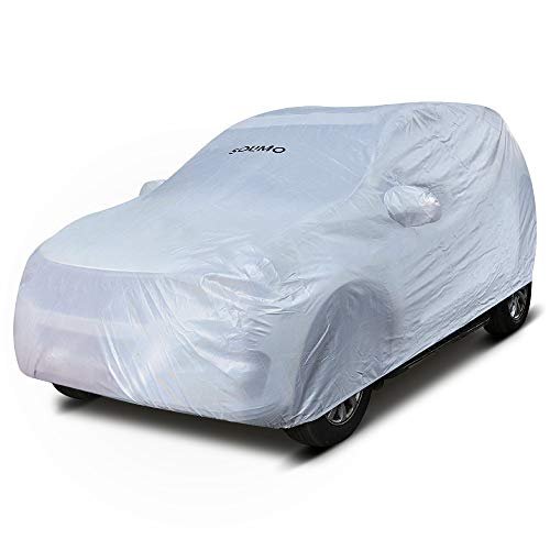 Amazon Brand – Solimo UV Protection & Dustproof Car Cover for Mahindra KUV (Silver)
