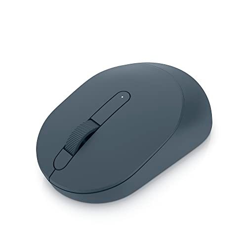 Dell Mobile Wireless Mouse – MS3320W, Wireless – 2.4 GHz, Bluetooth 5.0, Optical LED, Mechanical Scroll, 1600 DPI, 3-Buttons – Midnight Green