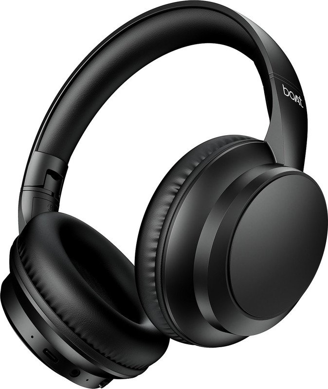 boAt Rockerz 371, 40mm Drivers, 50H Battery, BEAST Mode, ENx, Voice Assistant,BT v5.4 Bluetooth(Black Sabre, On the Ear)