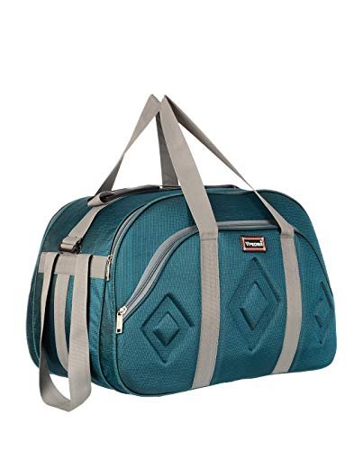 Fedra Travel Duffle Bag Unisex Lightweight Waterproof Synthetic 45L Sea Green Travel Duffel Luggage Bag for Men Women with 2 Wheels