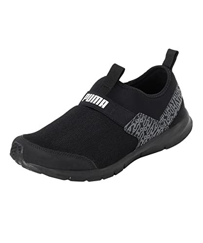 Puma Mens Knit V3 Black-Castlerock-Nimbus Cloud Sneakers – 7 UK (38883003)