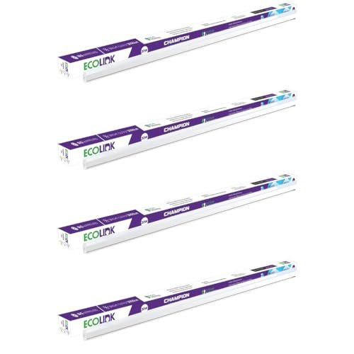 EcoLink 20w LED Batten/Tubelight | Champion Compact 4-ft LED Batten for Living Room & Bedroom | Cool White,Pack of 4