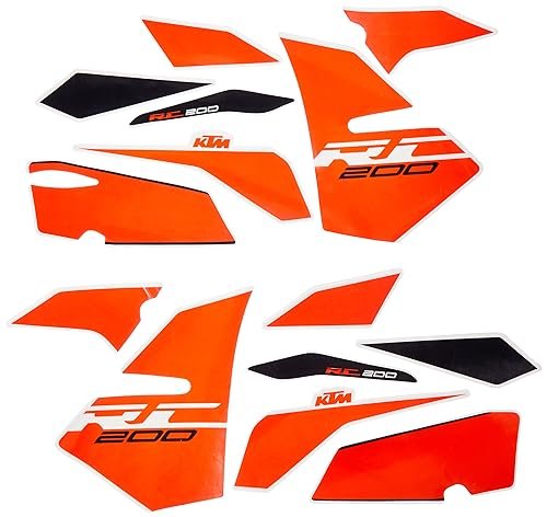Generic Multicolor Vinyl Bike Decals Kit for Duke 200