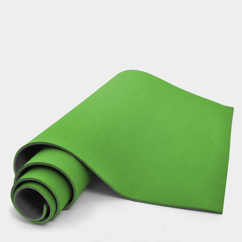 BIONFIT EVA +TPE Yoga Mat for Gym Workout & Exercise for Men Women with bag Grey, Green 6 mm Yoga Mat