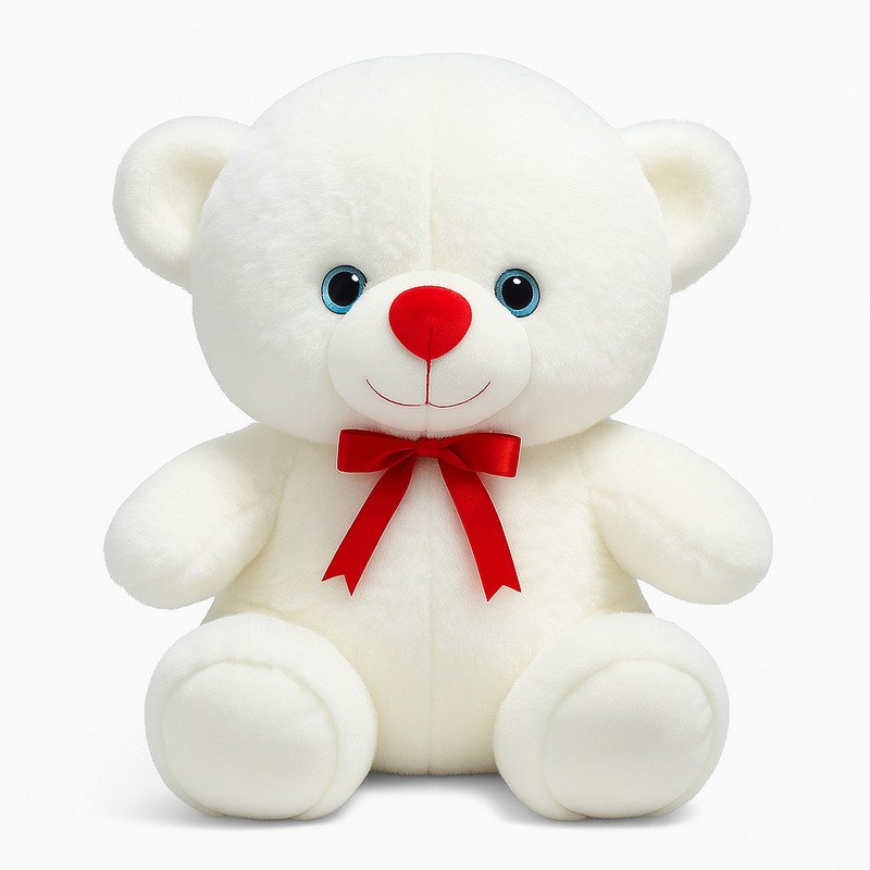 Funtoos White Couple Teddy Soft Toy for Valentine’s Day | Romantic Gift for Lovers  – 26 cm(White)