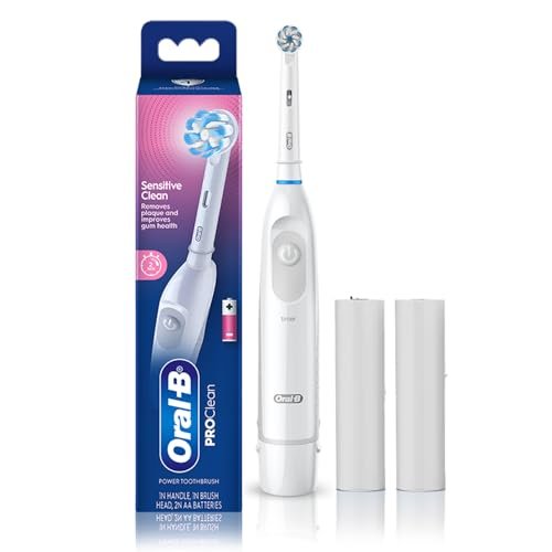 Oral B Pro Expert AA Battery Electric Toothbrush for Adults, 2 Min Timer with Quadpacer, Long Battery Life, IPX7 Water Resistant, 2 Year Warranty by Oral-B, Dentist inspired Round Brush Head