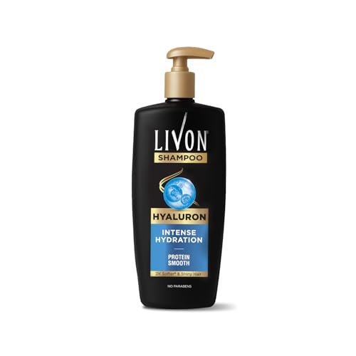 Livon Hyaluron Shampoo for Women & Men | Hydrates Dry & Dull Hair | 2x Soft & Shiny Hair | No Parabens | 650ml