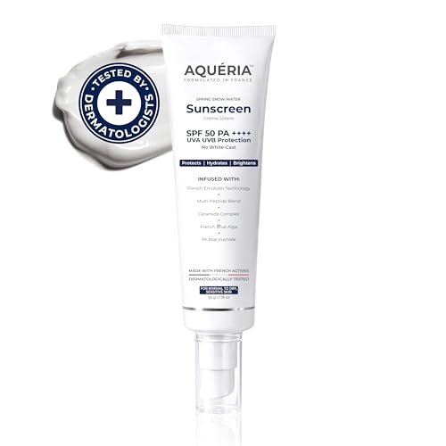 Aqueria Oil Control Brightening French Skincare Combo Of 3 Products | SPF 50 PA++++ Sunscreen 50g + Face Wash 20g + Moisturizer 15g | Globally Doctor-Validated Formula | With Niacinamide & Hyaluronic Acid & Imported Ingredients | Modern UV Filters | No White Cast | For Oily & Combination Skin | Limited Time Bundle