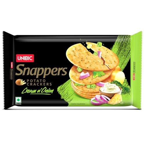 Unibic SNAPPERS P C CREAM ONION 24 X 280 G