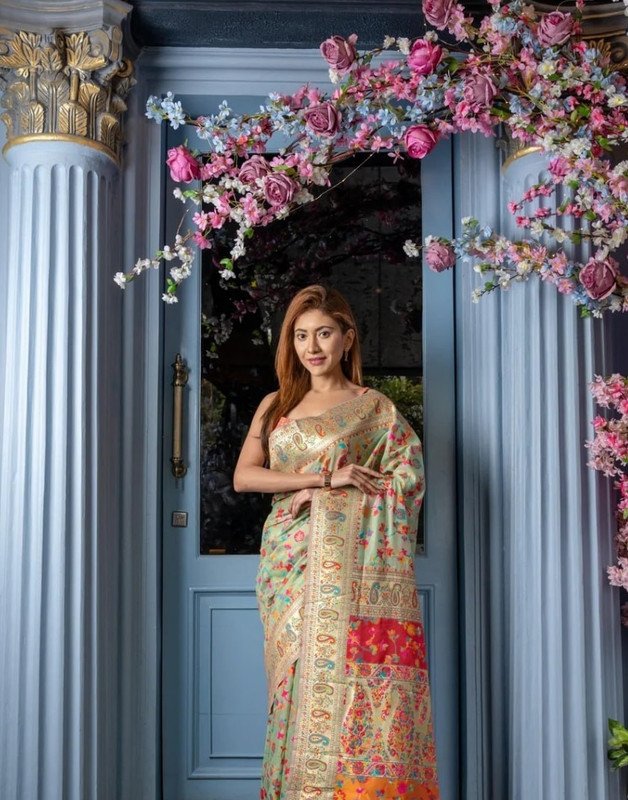 Spetila Pure Silk Self Design Multi-purpose Fabric