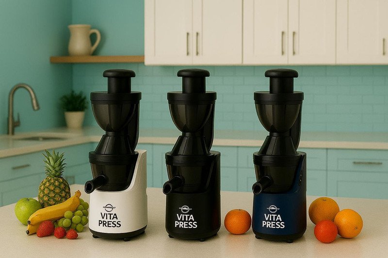 Vita Press VP/001withsorbet 300 W Juicer(Coldpress Juicer | 2 Jars | Blue)
