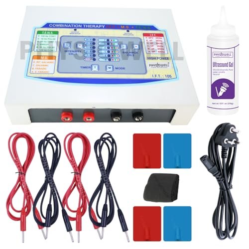 Physiowell IFT MS Tens Physiotherapy Machine Electrotherapy Combo for All Pain Relief Device Physiotherapy Equipment and massager device with one year warranty.