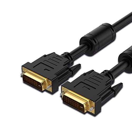 Zebronics DVI20 2 Meters DVI-D Dual link cable with 4K @ 60Hz resolution support, HDR, Gold plated connectors, Bi-directional usage, Plug play, Strong and durable build quality