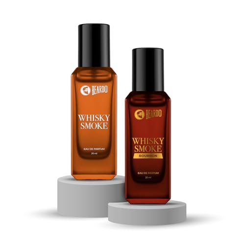 Beardo Smoked Signature Set-Whiskey Smoke Bourbon & Whisky Smoke Perfume for Men (20ml x 2) | Long Lasting Fragrance | Long Lasting Perfume for Men | Gift for Men | Gift for Friend