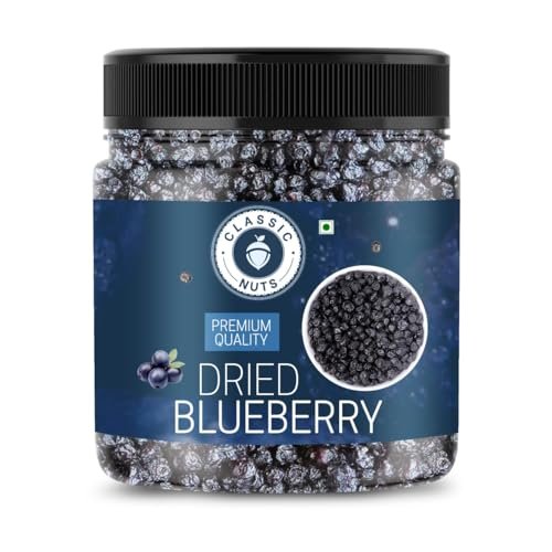 Classic Nuts Dried Blueberry | Dry Fruit | Rich in antioxidants, Vitamin K, Calcium & Fibre | Sweet & Delicious | Healthy Snacks (1kg, Dry Blueberries)