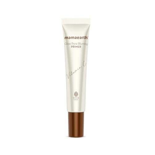 Mamaearth Glow Pore Blurring Primer with Vitamin C & Turmeric – 25 g| Enhances Skin’s Glow | Blurs Pores | Helps Makeup Last Long | Lightweight & Non-Greasy