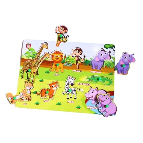 Adora Wooden Learning Educational Game Board for Kids, Educational Toys Animal Puzzle Game for Kids Explore The Animal Kingdom Wooden Animal Puzzles Learning Game for Boys & Girls