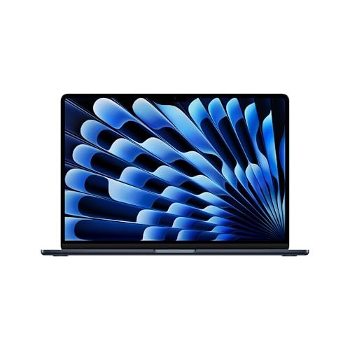 Apple 2025 MacBook Air (15-inch, Apple M4 chip with 10-core CPU and 10-core GPU, 24GB Unified Memory, 512GB) – Midnight