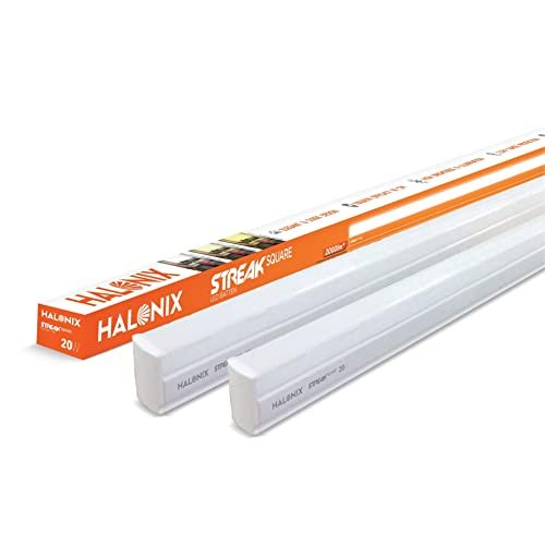 Halonix 20W LED Cool White Batten, Pack Of 2, (Streak Squar), B22D