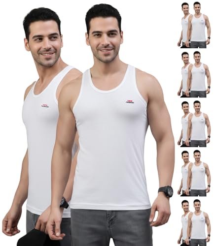 Lux Parker Men’s Cotton Sleeveless Round Neck Vest_LUX_Parker_WH_RN_90_12PC