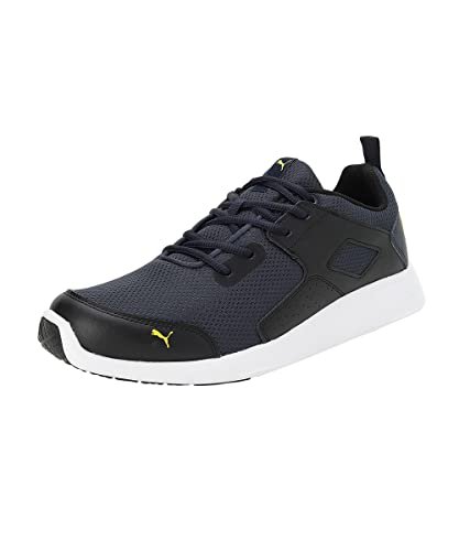 Puma Mens Impel Persian Blue-Black-Spectra Yellow-Black Sneaker – 10UK (39133804)