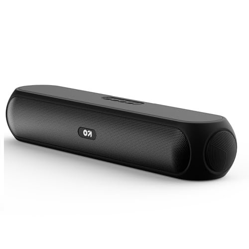 GOBOULT Newly Launched Bassbox X20 Bluetooth Speaker 20 Watt BoomX Audio, Up to 6 Hrs Playtime, Type-C Charging, AUX/TF Card/USB & BTv 5.4, Bluetooth Sound Bar Portable (Pure Black)