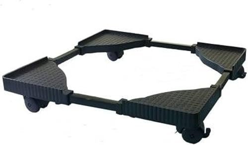 Flawless (Best Suitable for 6.5 kg Samsung Washing Machine) Fully Plastic Mould and Metal Pipe Premium Heavy Duty Fully Top Load Washing Machine Stand/Trolley