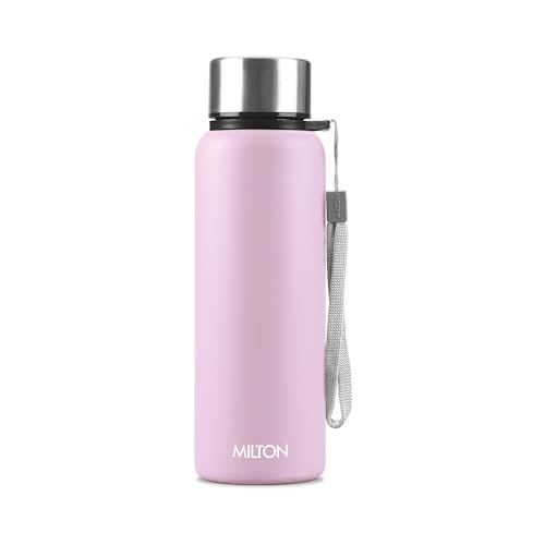 MILTON Brim 750 Stainless Steel Water Bottle 690 ml, Single Walled, ISI Certified I Leak Proof Lid, Rust Proof I For School, Office, Gym I Purple