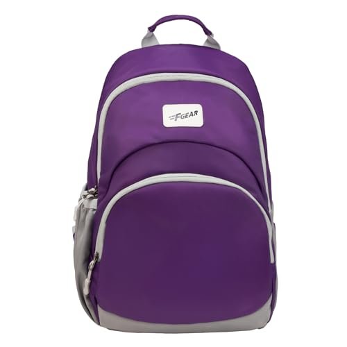 F Gear Lume 14L Soft Backpack | Water Resistant Fabric, Lightweight Unisex Daypack with 1 Compartment & 1 Pocket | Perfect for College, Office, Travel & Everyday Use for Men & Women (Dark Purple)