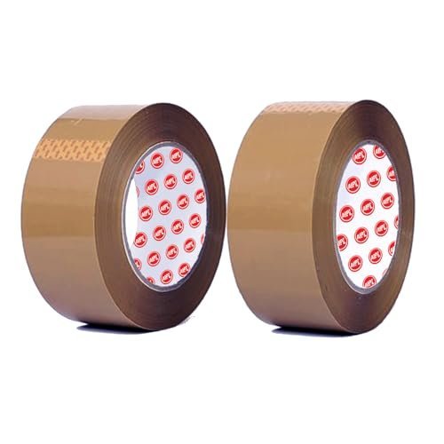 AIPL BOPP Packaging Brown Tape – 48MM X 50 Meter| Pack Of 2 | For Packaging Decorating And DIY Works