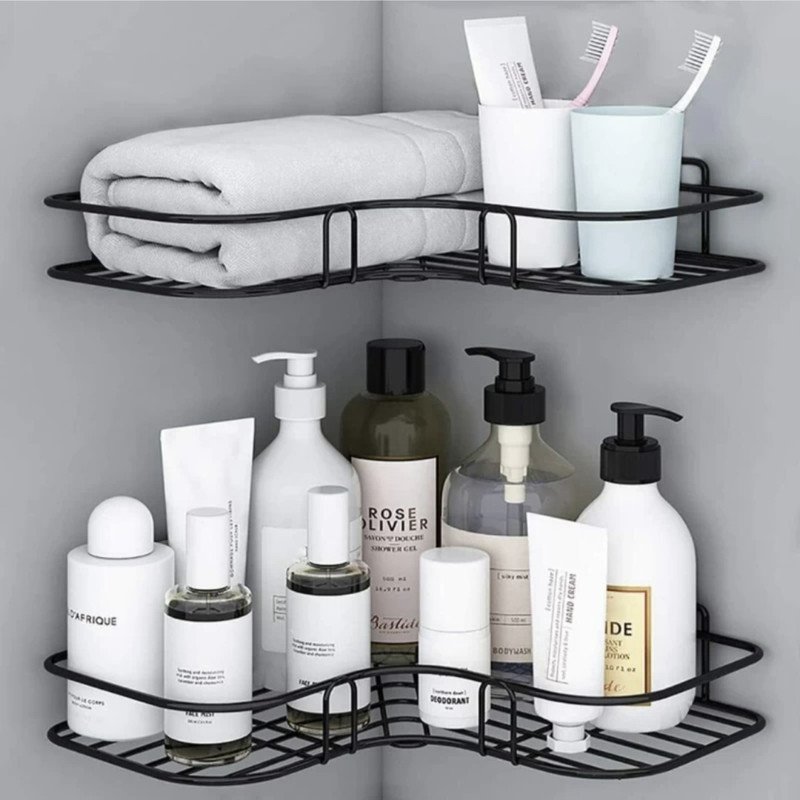 clayplus Iron Wall Shelf(Number of Shelves – 1, Black)