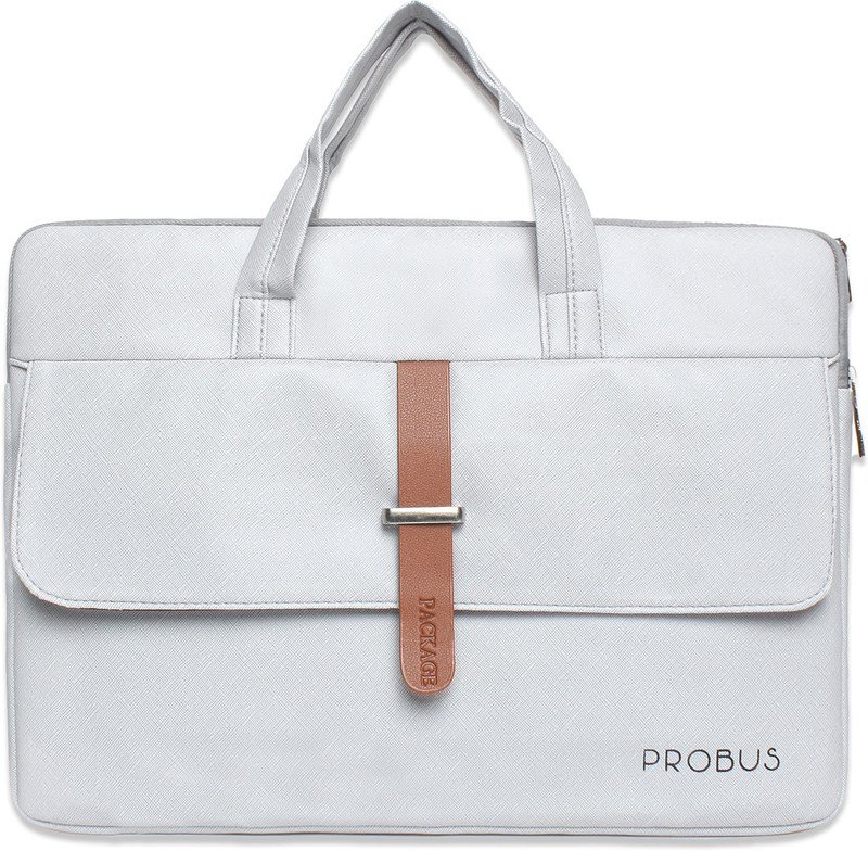Probus 13.3 Inch Flap Canvas Laptop Sleeve – Grey Laptop Sleeve/Cover(Grey, 13.3 inch)