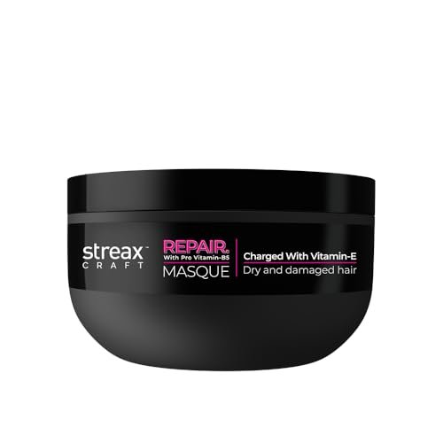 Streax Craft Unscented Repair Masque, 200 Millilitres I Hair Mask For Women I Hair Spa For Dry And Damaged Hair I Repair With Pro Vitamin B-5 I Charged With Vitamin- E