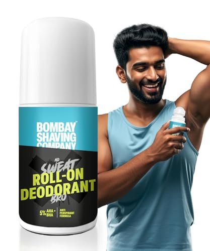 Bombay Shaving Company Roll-On Deo For Active Men | Perfect for Gym, Sports & Fitness enthusiasts | Underarm antiperspirant | Roll-on deo for body odour | All day odour protection | Aqua fragrance | Gentle on skin | Fades Underarms Darkness