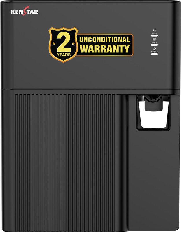 Kenstar Ecopure 7 L RO + UF + UV + Copper + Alkaline Water Purifier Kenstar Ecopure 7 L RO + UF + UV + Copper + Alkaline Water Purifier (Black) Needs no service for 2 years(Black)