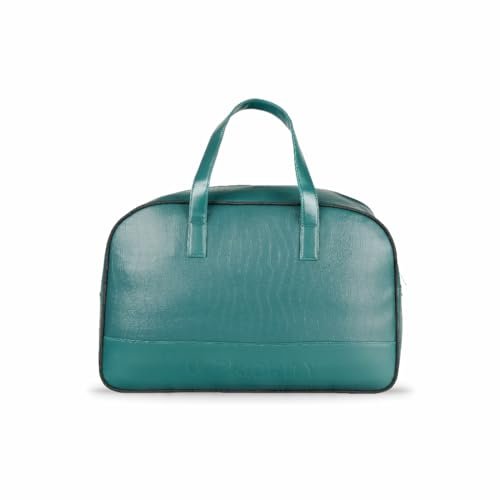 Priority Cult 001 Duffle Bag for Travel | Stylish Faux Leather | Lightweight and Comfortable for Travelling | Suitable for Men’s and Women’s One Size Dark Green