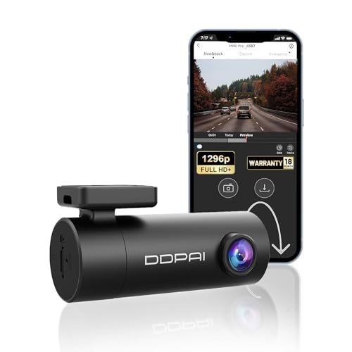 DDPAI MINI PRO Dash Cam for Car, 2K Resolution, with 3MP Camera | Emergency Accident Lock | Wi-Fi & App Control | Night Vision | 140° Wide Angle | Car Dashcam with G-Sensor | Built-in Super Capacitor