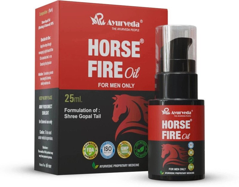 Horse Fire Ayurvedic Massage Oil For Men| Shree Gopal Tail(25 ml)